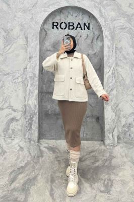 کت دو جیب پاکتی لمزور آستردار HONEY