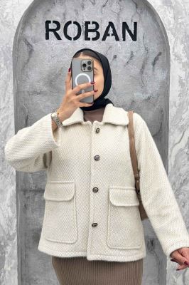 کت دو جیب پاکتی لمزور آستردار HONEY