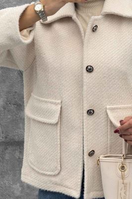 کت دو جیب پاکتی لمزور آستردار HONEY