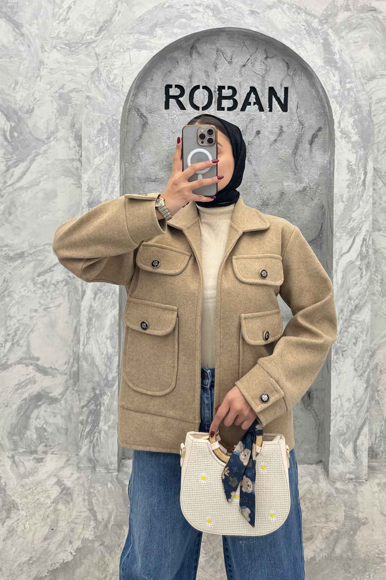 JACKET زنانه فوتر چهار جیب