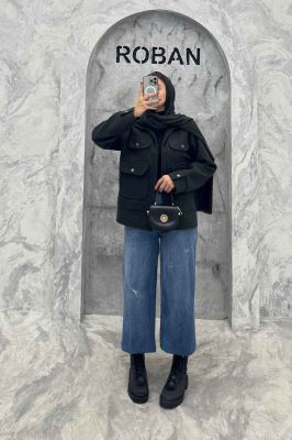 JACKET زنانه فوتر چهار جیب