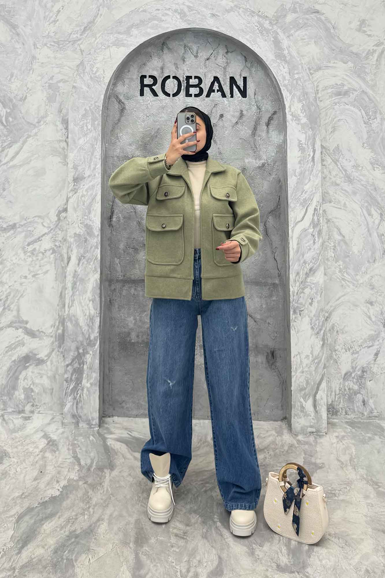 JACKET زنانه فوتر چهار جیب