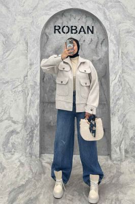 JACKET زنانه فوتر چهار جیب