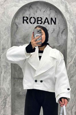 کت فوتر آستردار یقه انگلیسی پهن