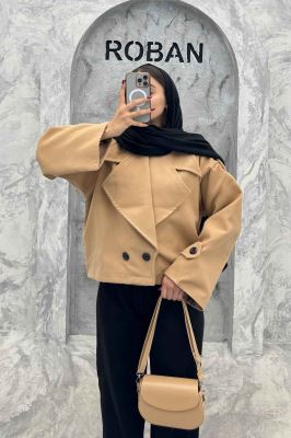 کت فوتر آستردار یقه انگلیسی پهن