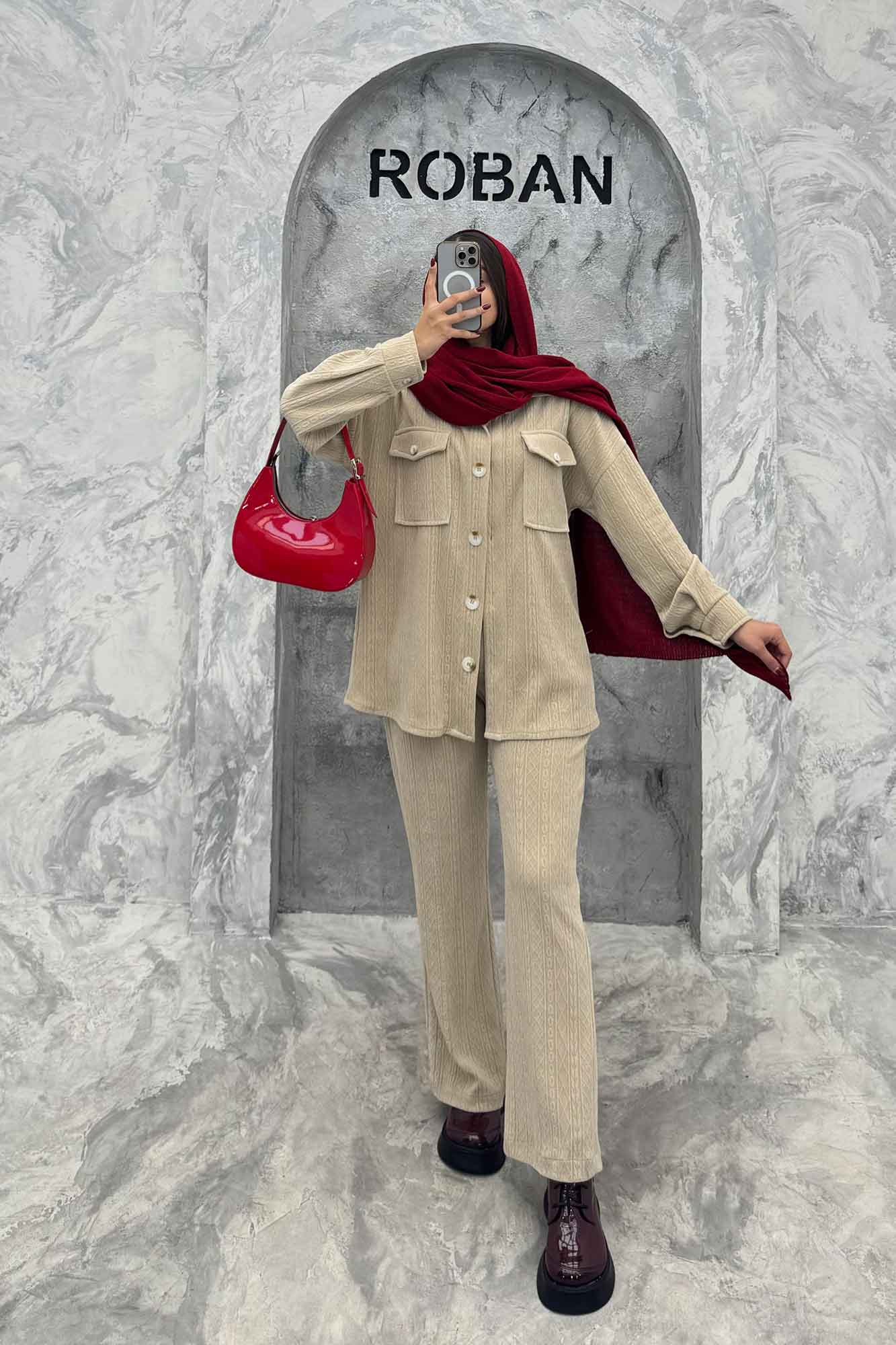 ست ژاکت و شلوار مراکشی BOUCLE