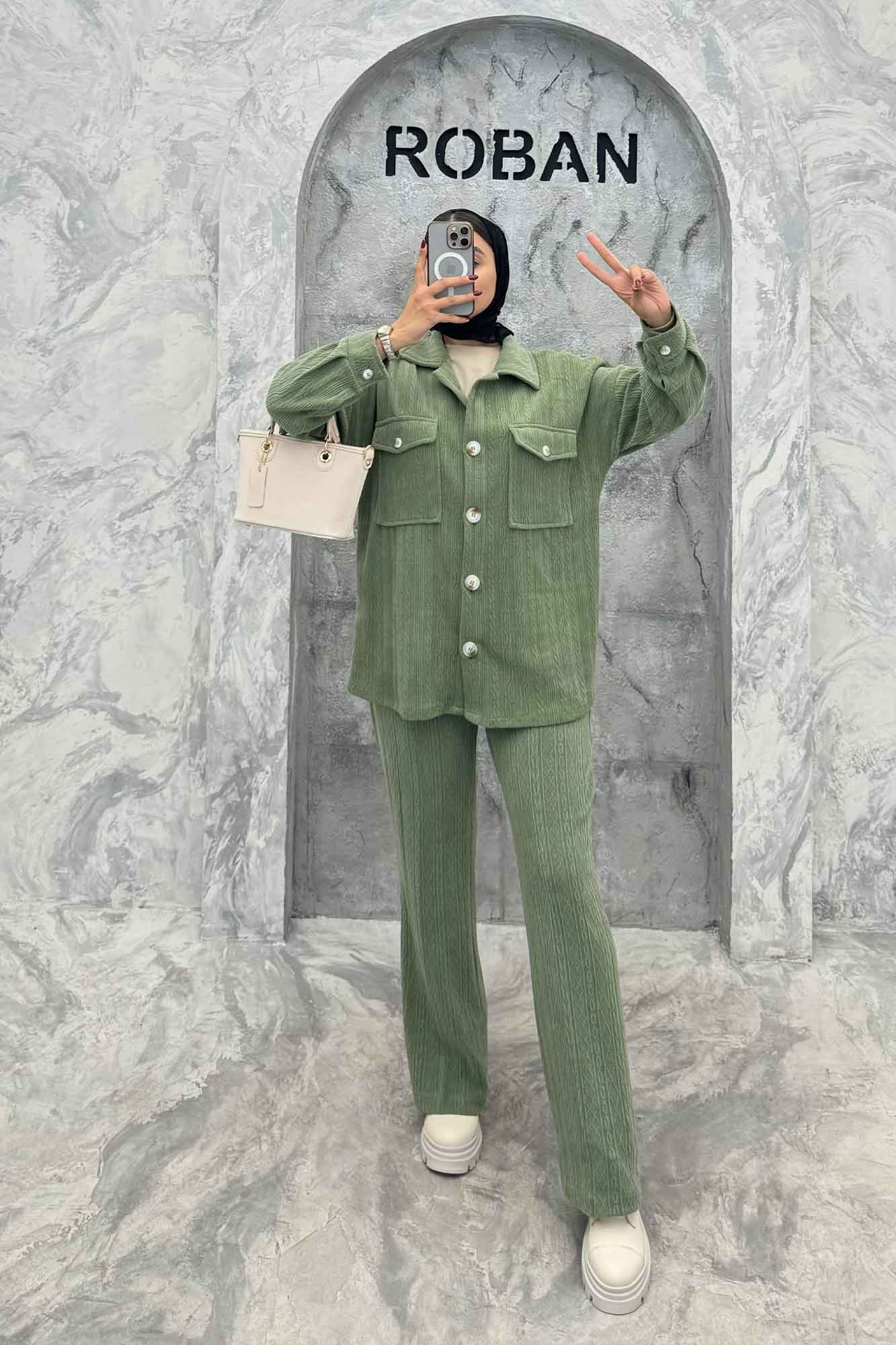 ست ژاکت و شلوار مراکشی BOUCLE