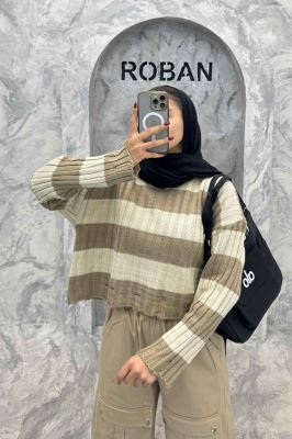 بلوز کوتاه بافت پایین زاپدار