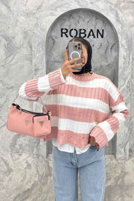 بلوز کوتاه بافت پایین زاپدار