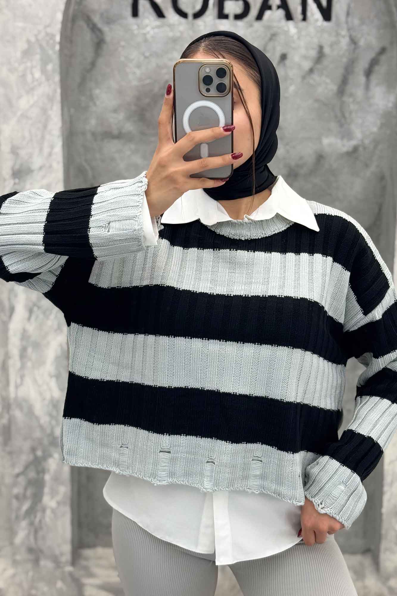 بلوز کوتاه بافت پایین زاپدار