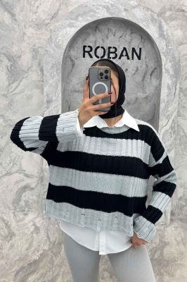 بلوز کوتاه بافت پایین زاپدار