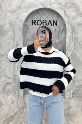 بلوز کوتاه بافت پایین زاپدار