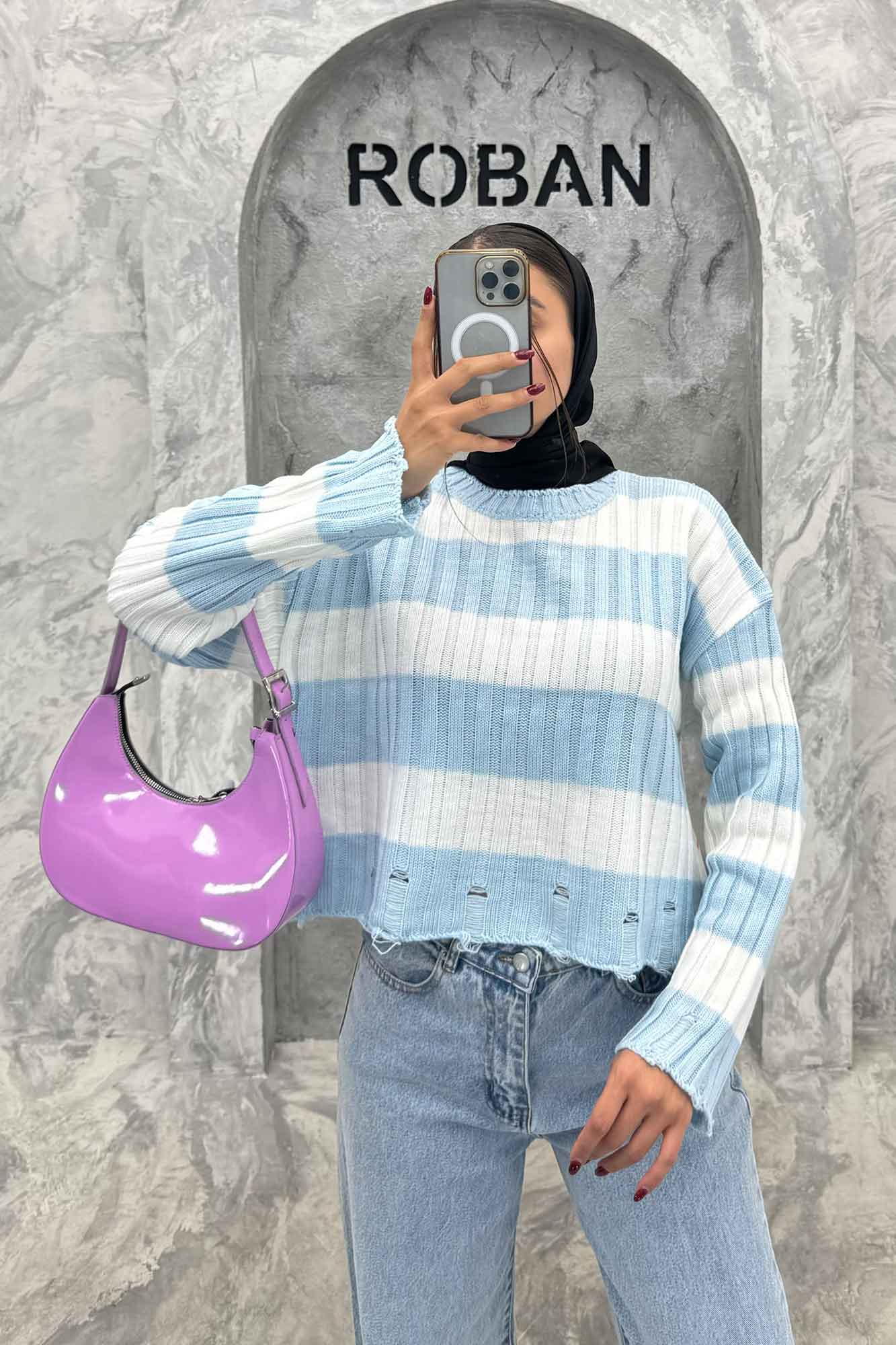 بلوز کوتاه بافت پایین زاپدار