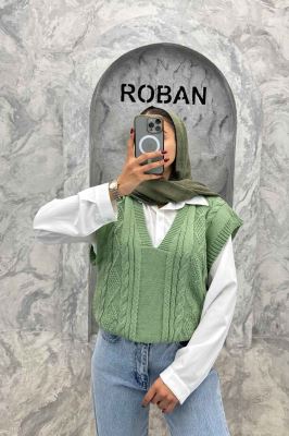 ژیله بافت یقه هفت طرح دار