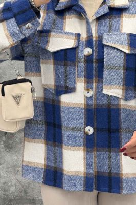 شکت دو جیب پشمی چهارخانه LORIS