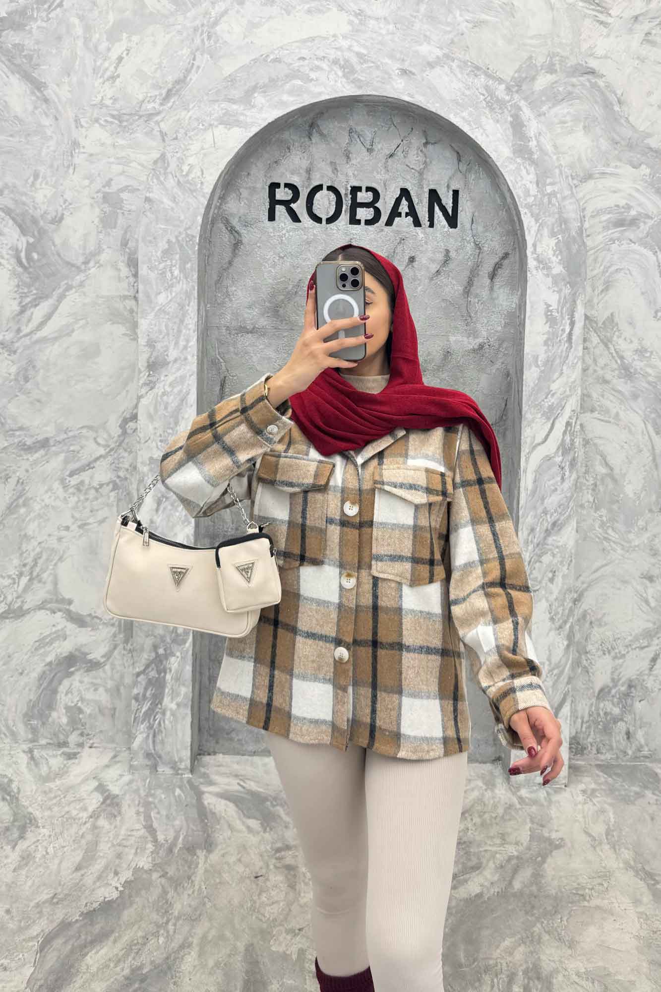 شکت دو جیب پشمی چهارخانه LORIS