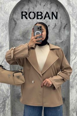 بارانی کوتاه پرادا دو دکمه SILA