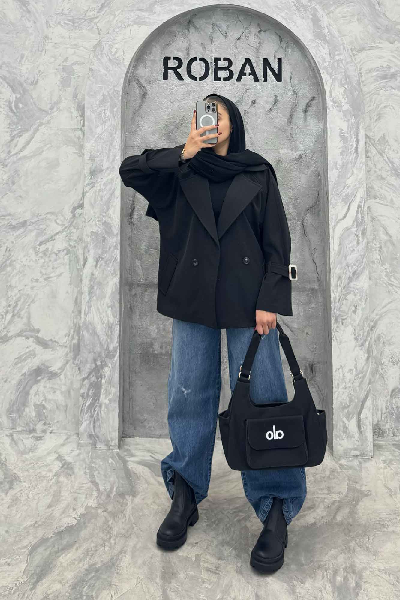 بارانی کوتاه پرادا دو دکمه SILA