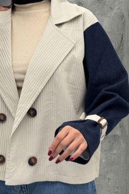 کت ترکیبی ملبورن و آستین جین