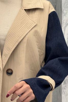 کت ترکیبی ملبورن و آستین جین