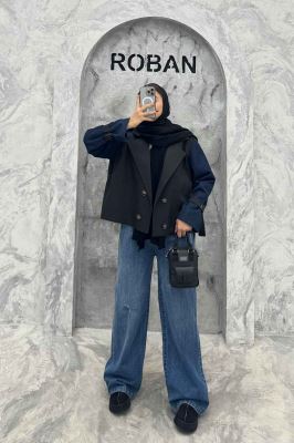 کت ترکیبی ملبورن و آستین جین