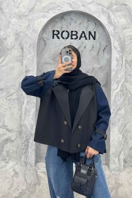 کت ترکیبی ملبورن و آستین جین