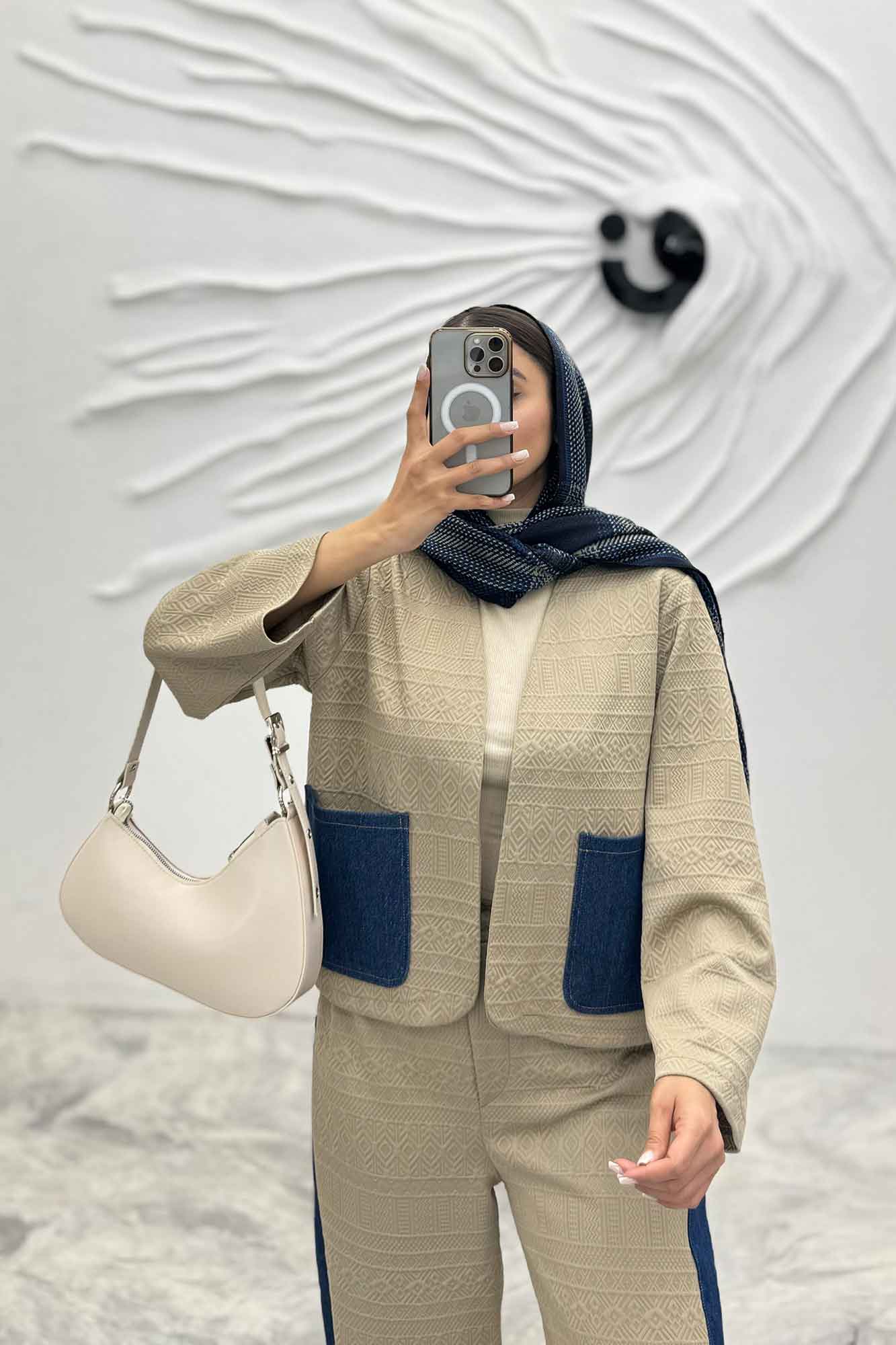 ست کت و شلوار مراکشی ترکیبی با جین