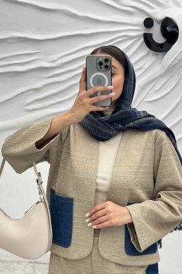 ست کت و شلوار مراکشی ترکیبی با جین