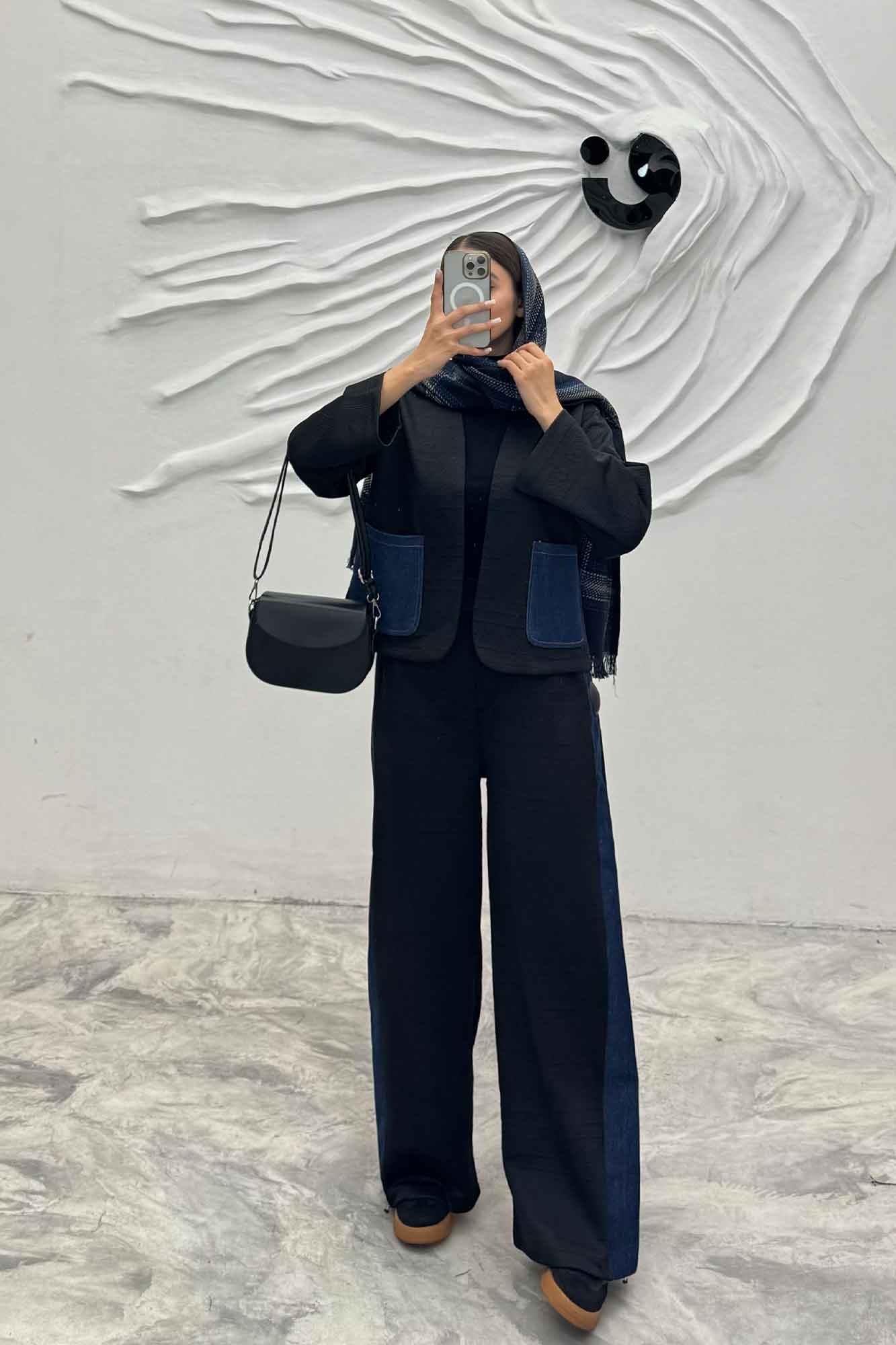 ست کت و شلوار مراکشی ترکیبی با جین