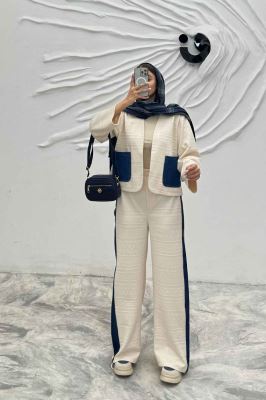 ست کت و شلوار مراکشی ترکیبی با جین