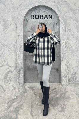 شکت پشمی چهارخانه تک جیب