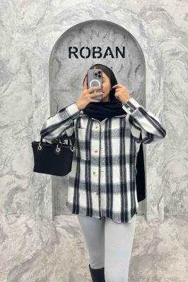 شکت پشمی چهارخانه تک جیب