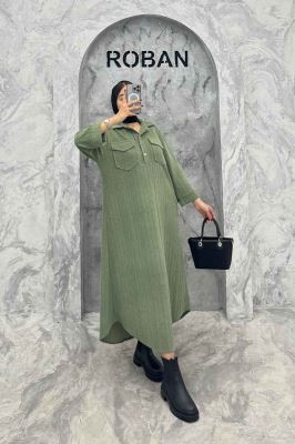 کفتان پاییزه مراکشی طرحدار دو جیب