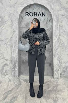 کت چهار جیب نما توییت پشمی آستردار