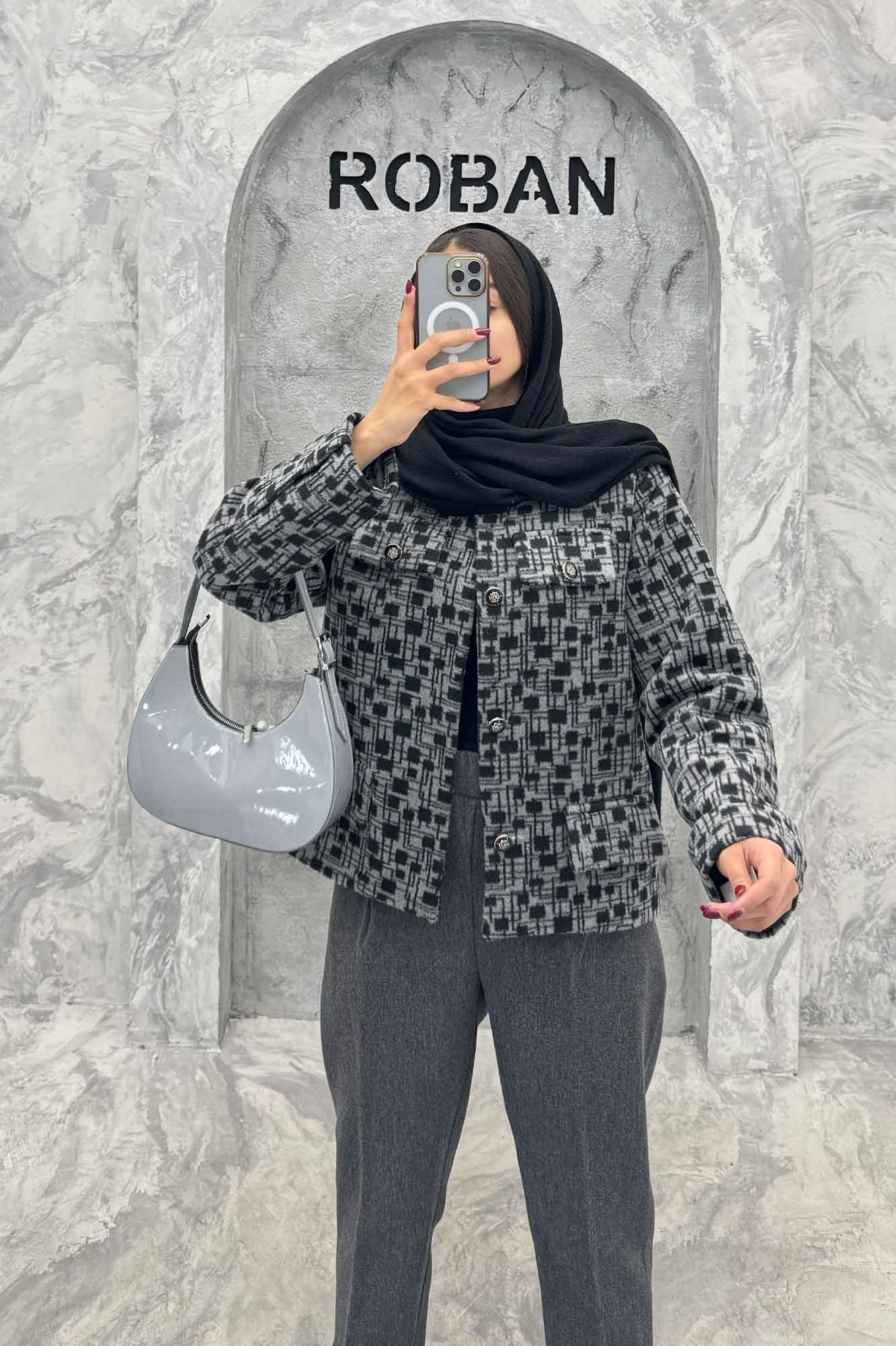 کت چهار جیب نما توییت پشمی آستردار