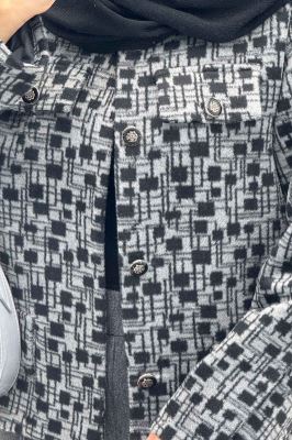 کت چهار جیب نما توییت پشمی آستردار