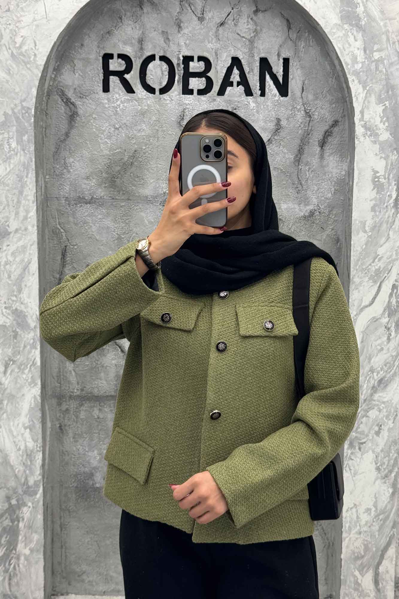 کت چهار جیب نما توییت پشمی آستردار