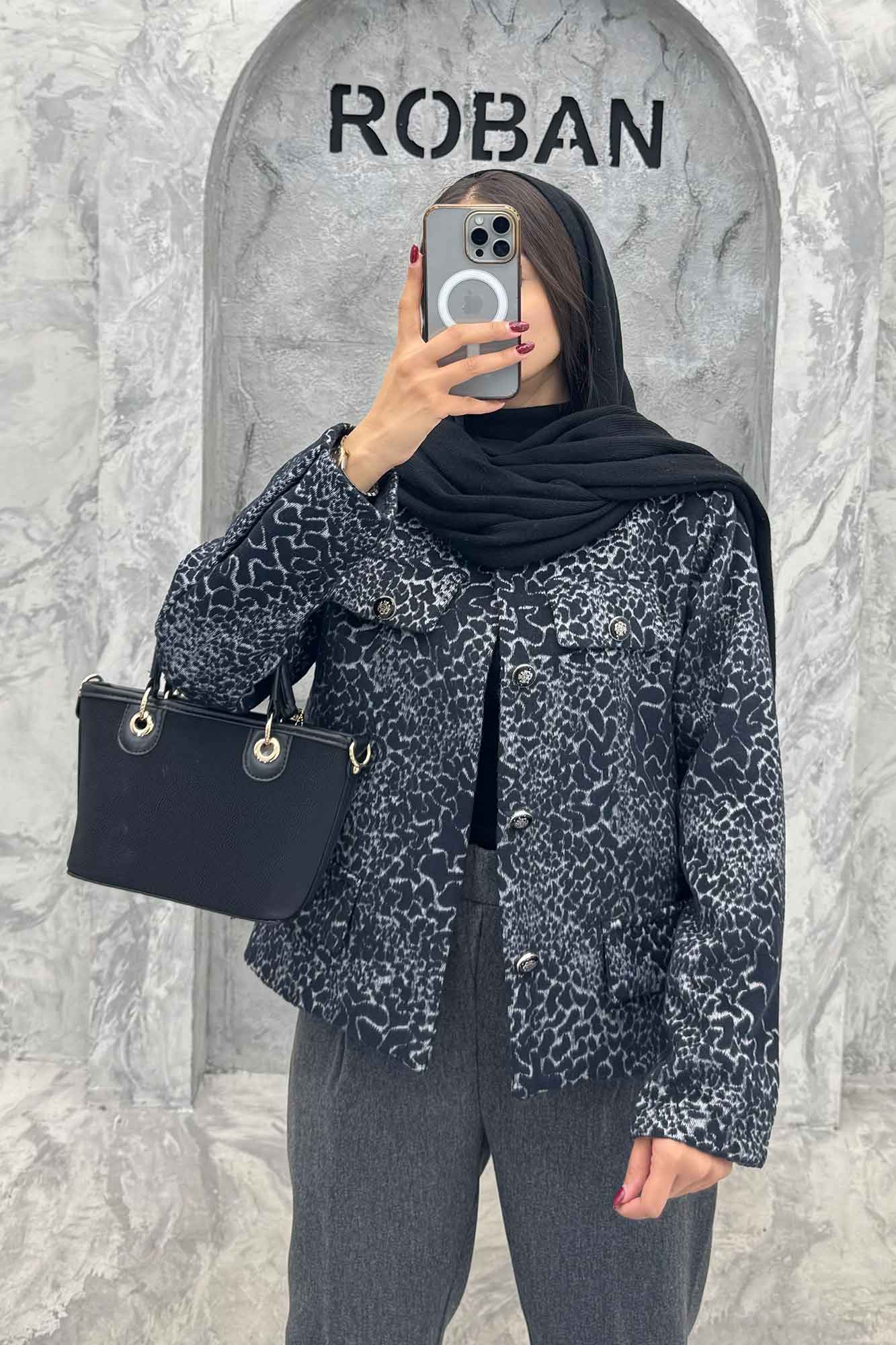 کت چهار جیب نما توییت پشمی آستردار