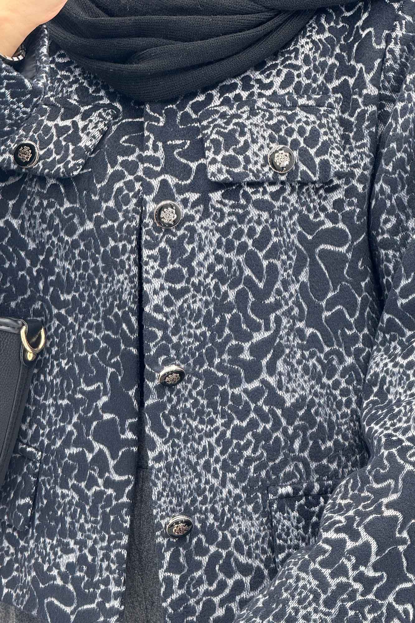 کت چهار جیب نما توییت پشمی آستردار