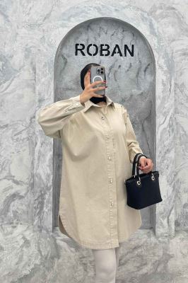 مانتو کتان پشت گلدوزی