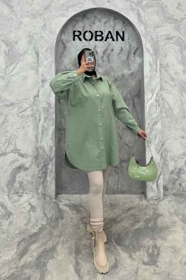 مانتو کتان پشت گلدوزی