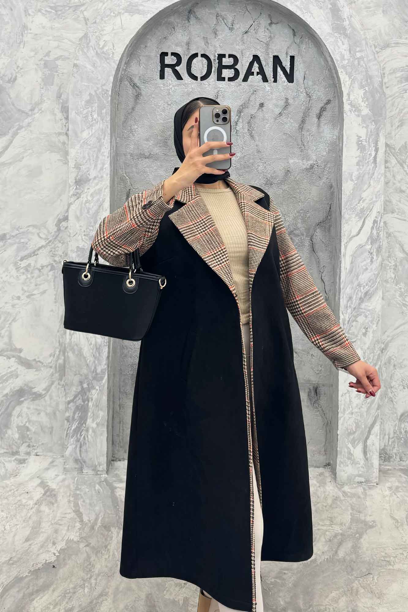 پالتو سوییت آستین چهارخانه