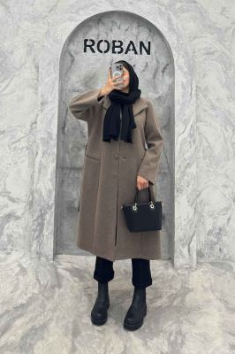 پالتو روناک دو جیب یقه آمریکایی