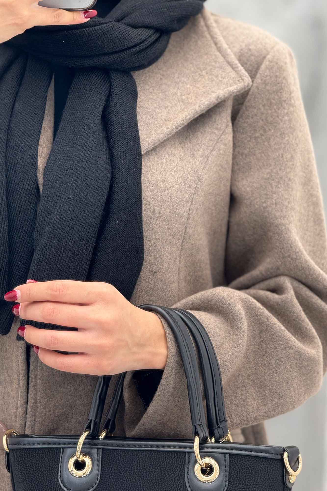 پالتو روناک دو جیب یقه آمریکایی