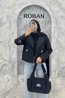 کت طرح جیب آستین سگک کتان زارا