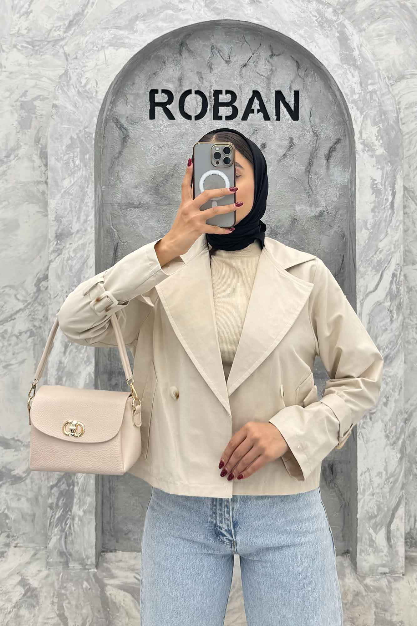 کت طرح جیب آستین سگک کتان زارا