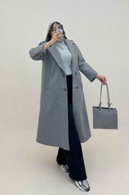 پالتو بلند فوتر چهار دکمه MODA