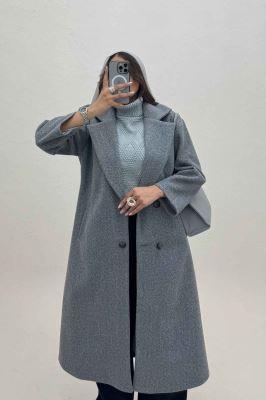 پالتو بلند فوتر چهار دکمه MODA