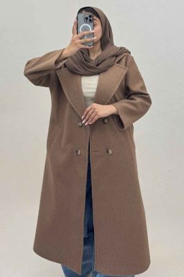 پالتو بلند فوتر چهار دکمه MODA