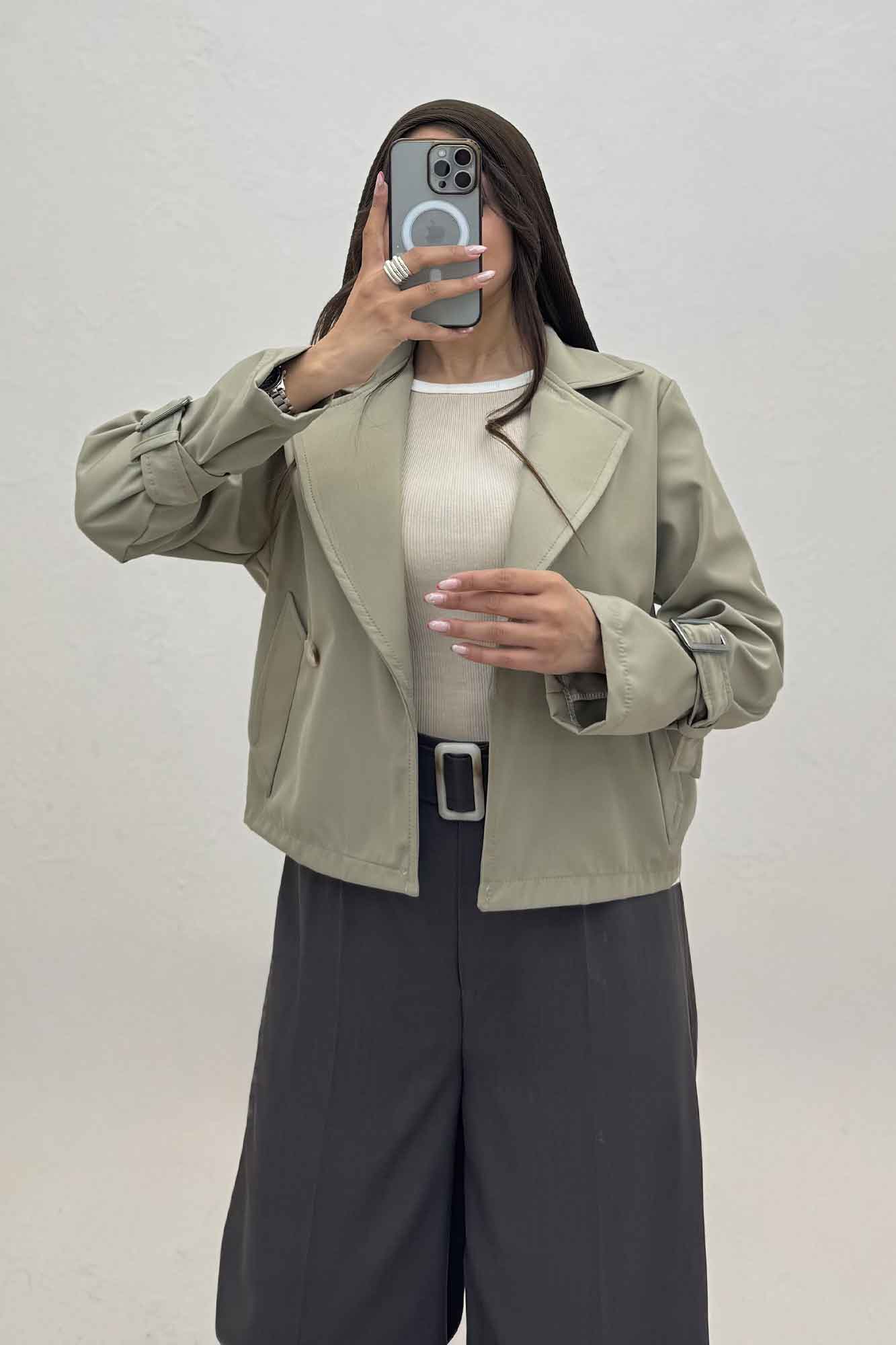 کت طرح جیب آستین سگک سانتانا